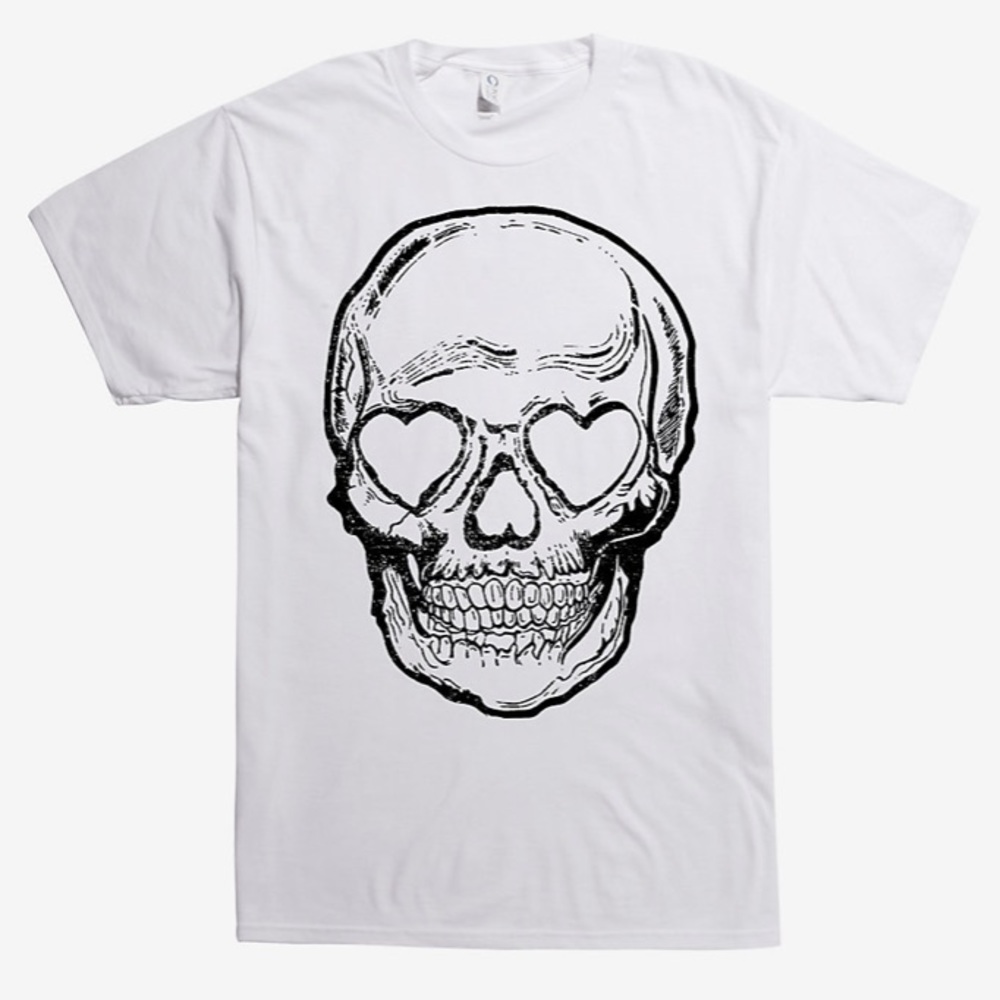 Heart Eyes Skull T-Shirt
